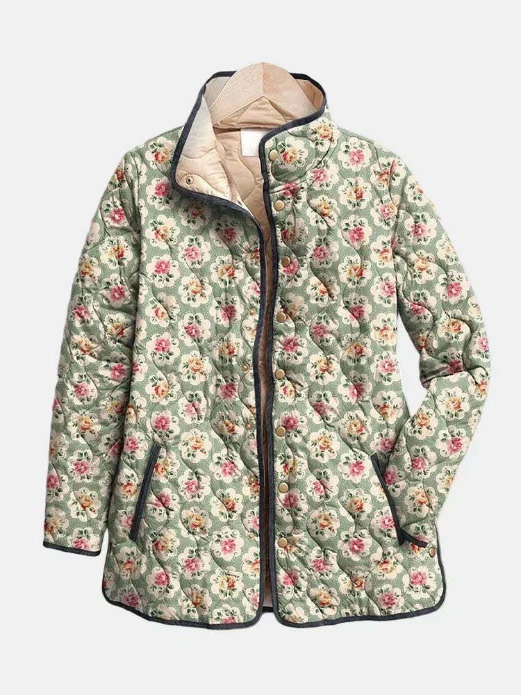 Amélie Floral Quilted Coat