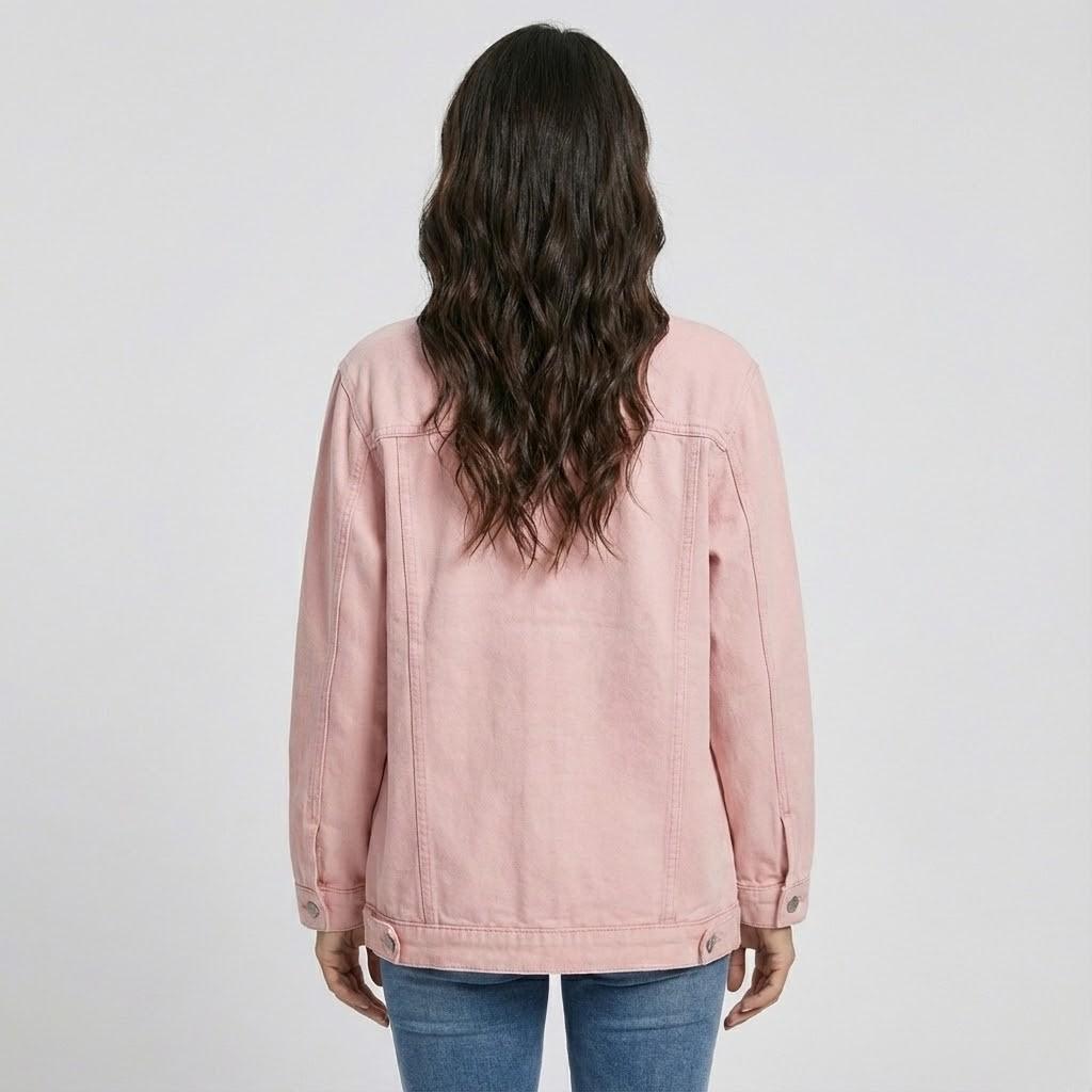 Urban-Style Oversized Denim Jacket