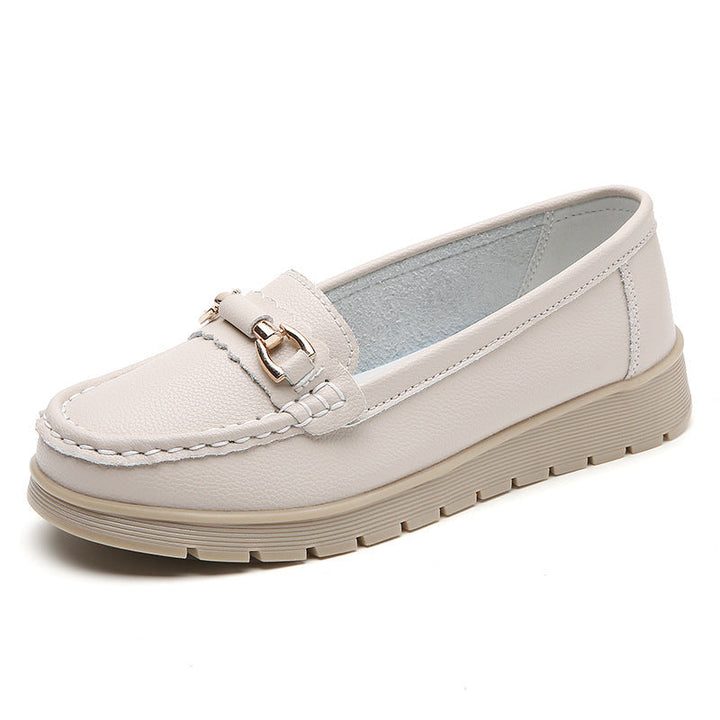 Buckle-Accent Moccasins