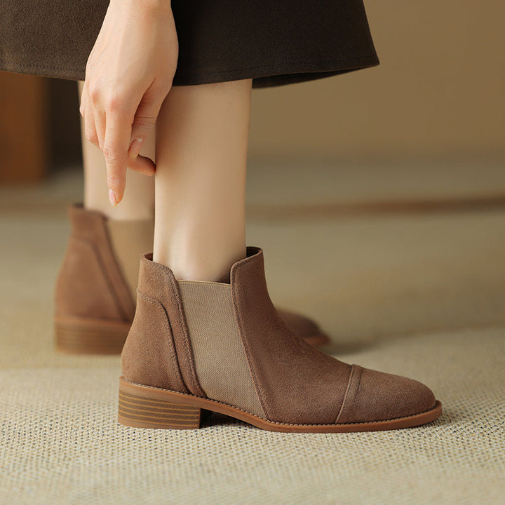 Genuine Suede Zadie Ankle Boots