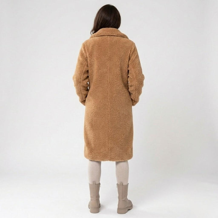 Sophisticated Straight-Cut Wool Blend Coat