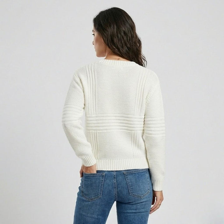 Urban-Style Oversized Textured Knit Sweater
