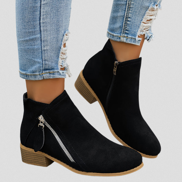 Cozy Zip-Up Ankle Boots