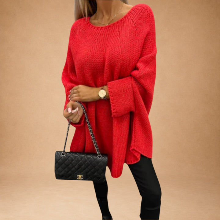 Isabelle - Elegant Women's Sweater with Round Neckline