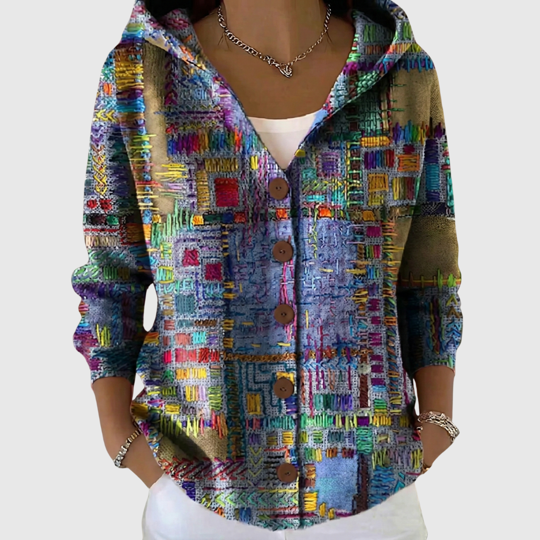 Charlotte | Comfortable Knitted Cardigan with Hood