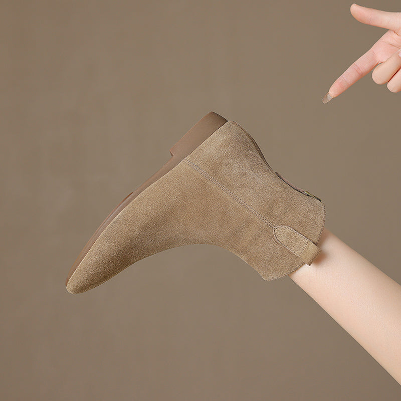Renata Genuine Suede Chelsea Boots