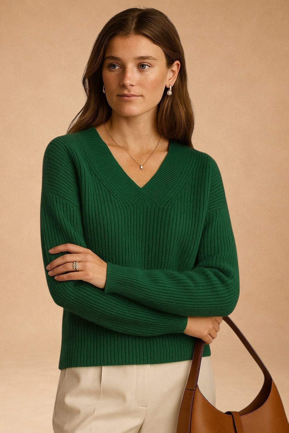 Eliane - Emerald Cashmere Sweater