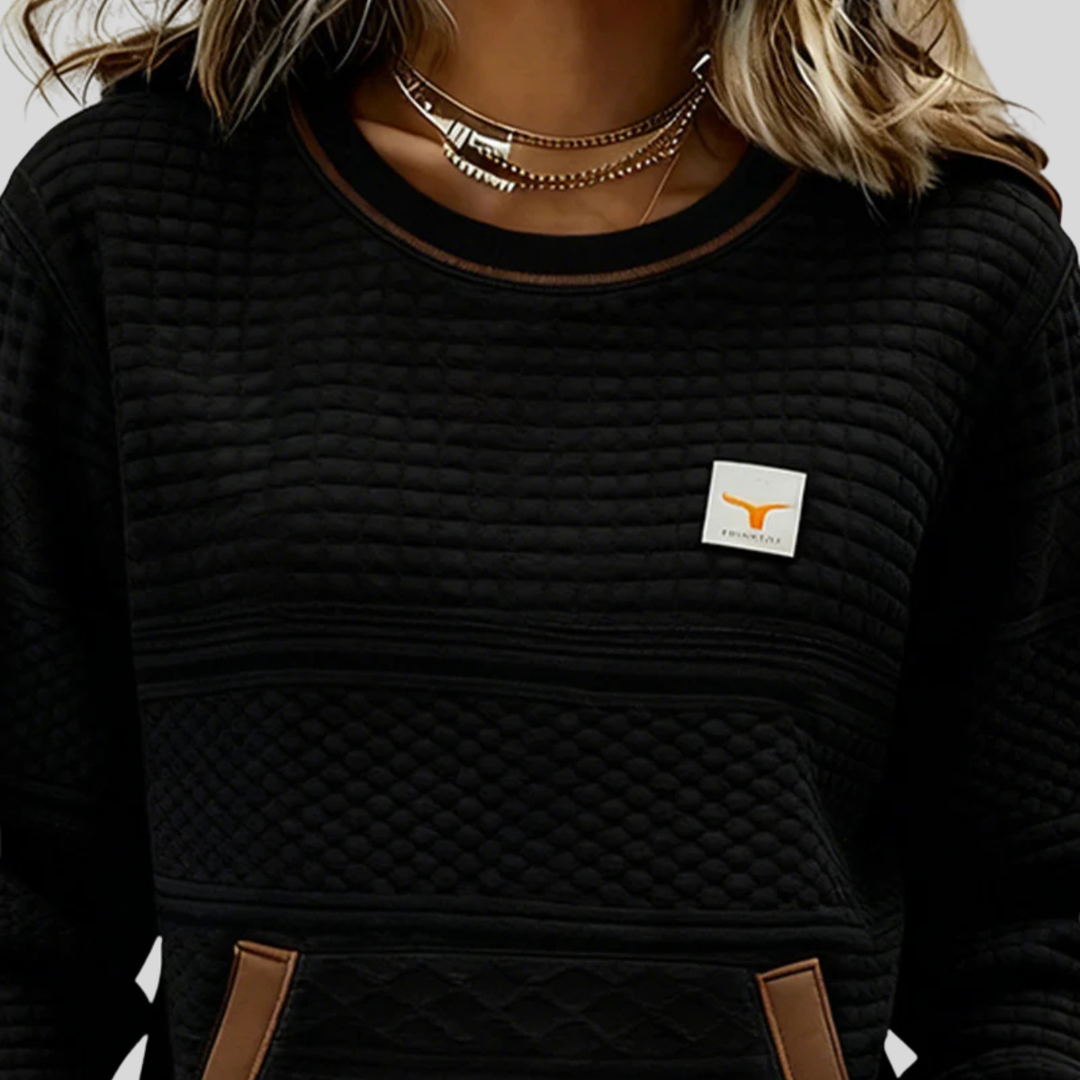 Roelie | Cozy Colorblock Blouse