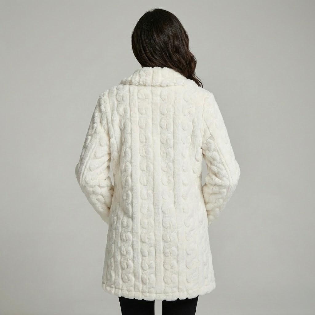 Cozy Long Knit Straight Coat