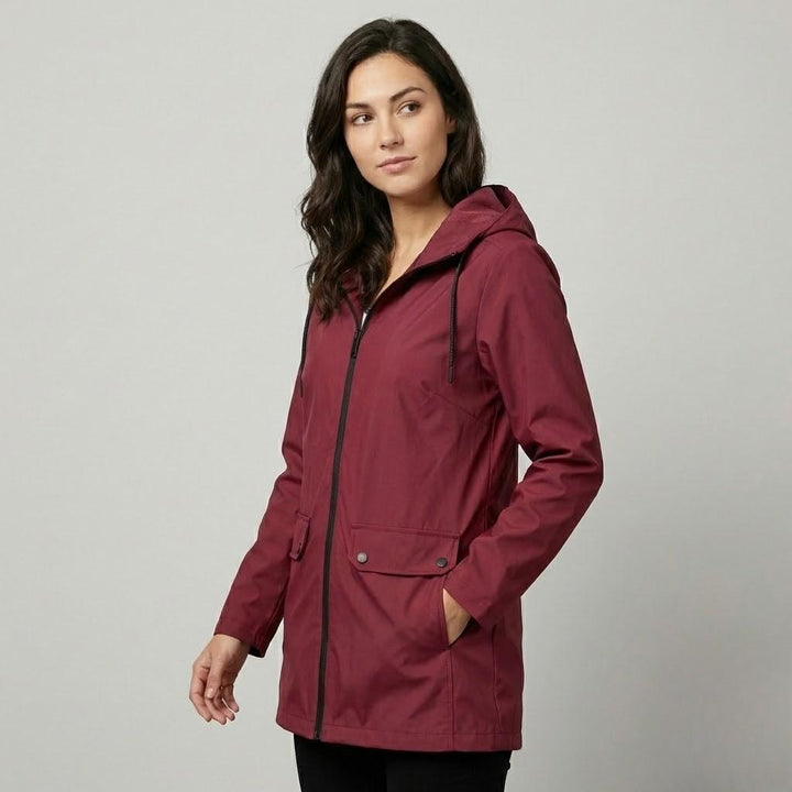 Straight-Cut Hooded Lightweight Parka