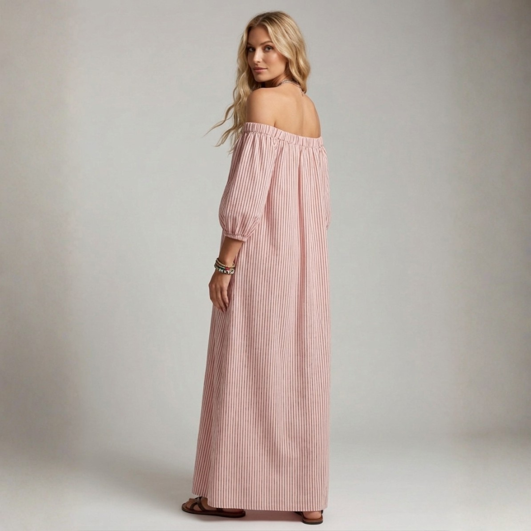 Aura - Maxi Dress in Linen and Cotton