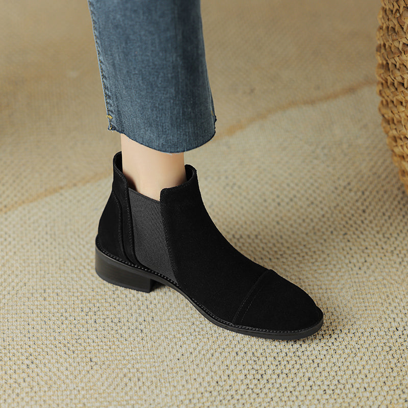 Genuine Suede Zadie Ankle Boots