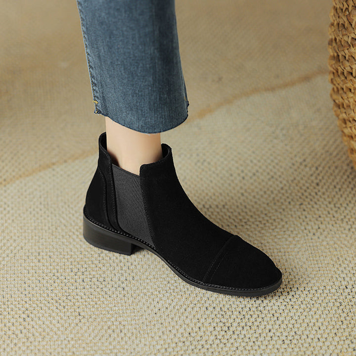 Genuine Suede Zadie Ankle Boots