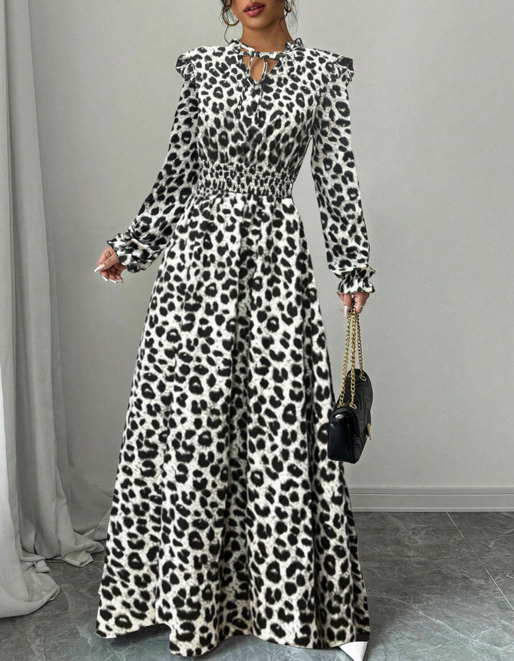 Mara | Elegant Long-Sleeve Maxi Dress for Romantic Occasions