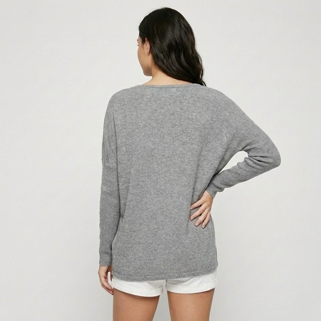 Wide-Cut Long Sleeve Flowing Tunic
