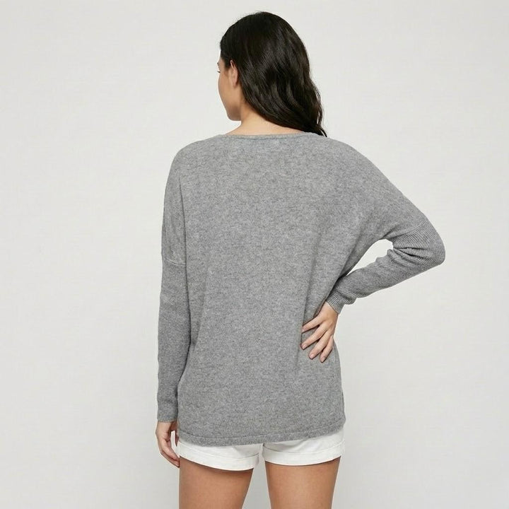 Wide-Cut Long Sleeve Flowing Tunic