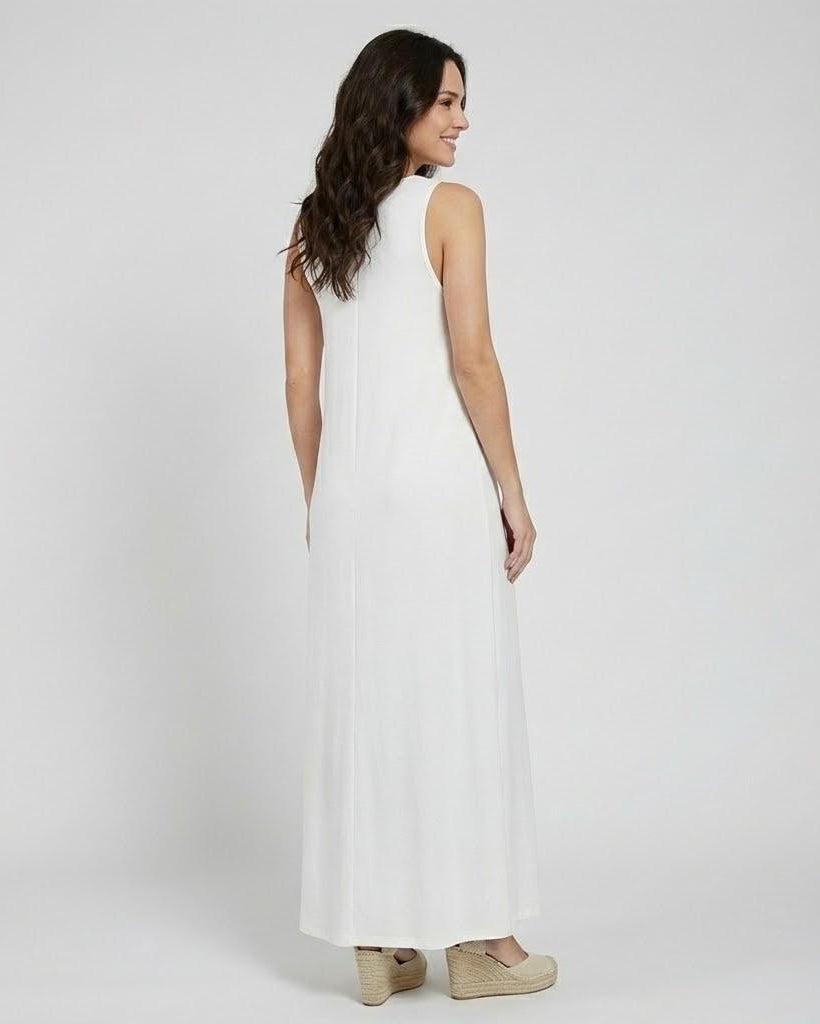 Ľuboslava | Elegant V-Neck Maxi Dress
