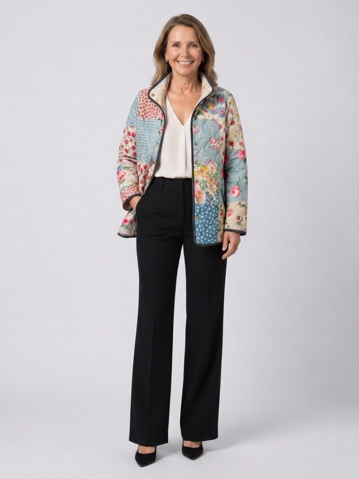 Chloé Floral Patchwork Quilted Jacket