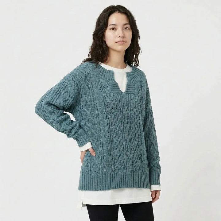 Chunky Cable Knit Oversized Set