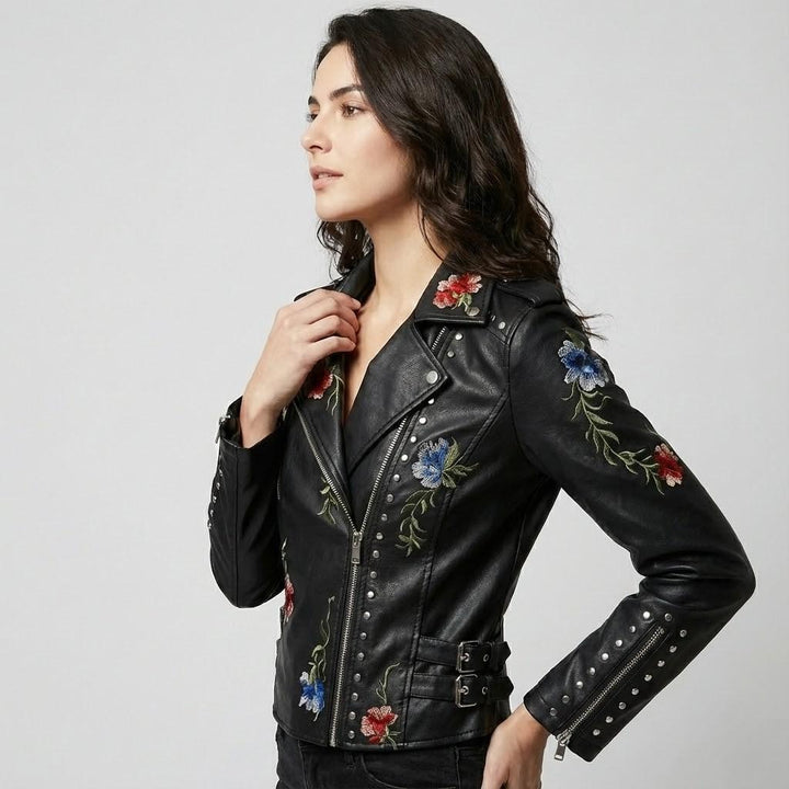 Embroidered Short Structured Jacket