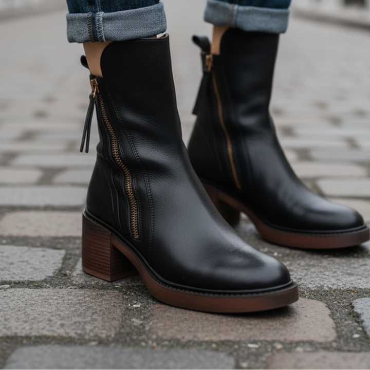 Diana | Square-Heeled Boots