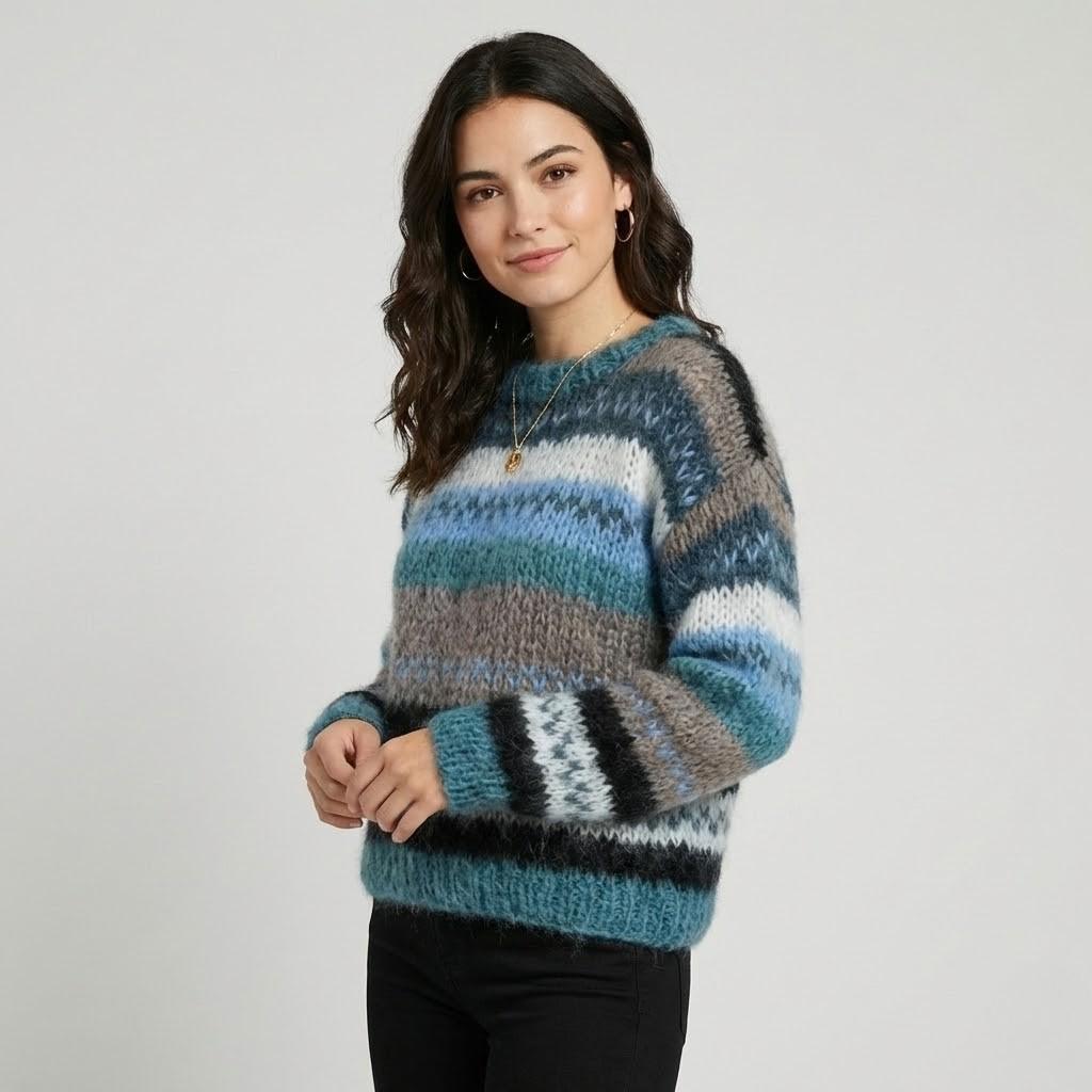 Cozy Striped Knit Sweater