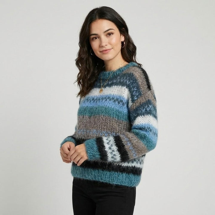 Cozy Striped Knit Sweater