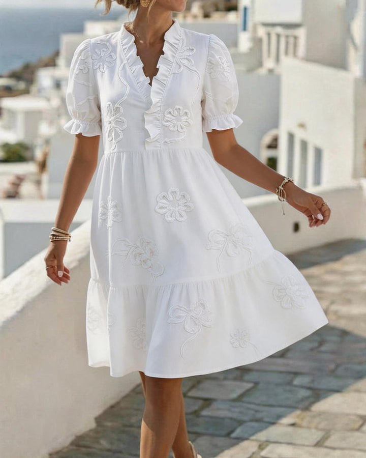 Frederica | Cross-Designed Midi Dress