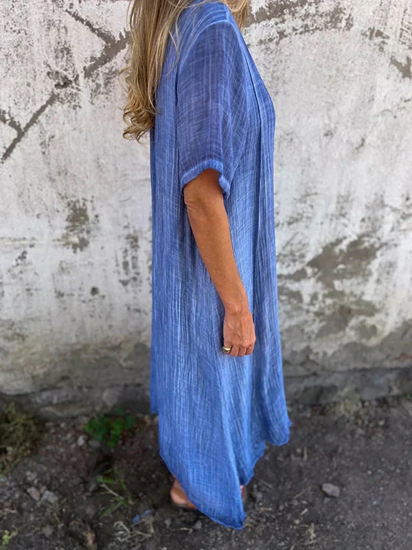 Marisol | Long flowing dress with V neckline