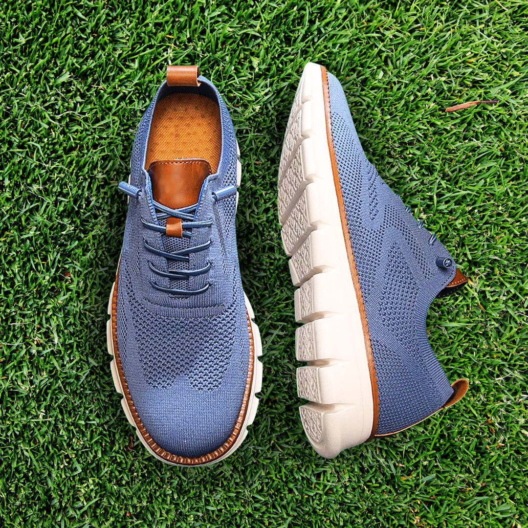 Blue-White Ultra-Comfort Breathable Sneakers
