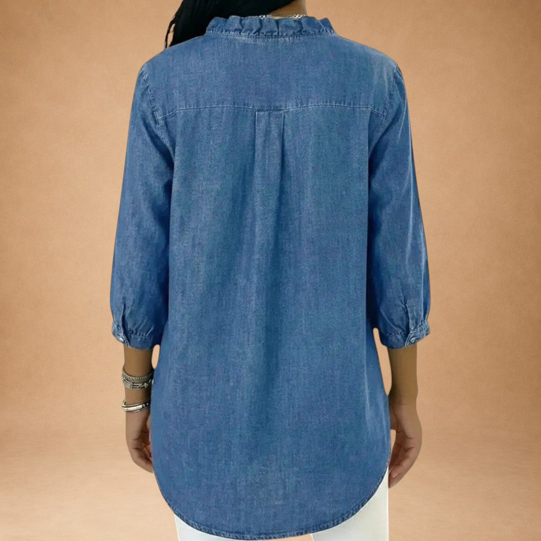 Elena - Elegant Blouse with Ruffles