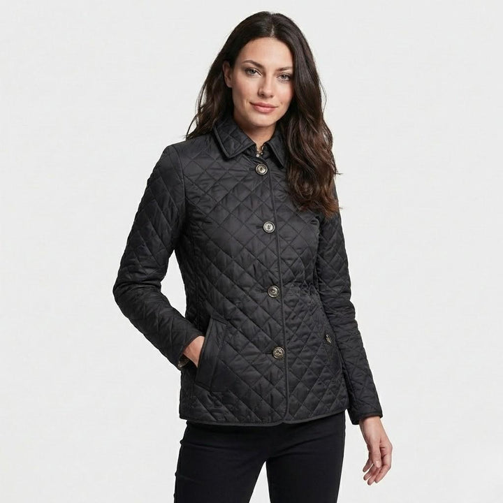 Fitted Cotton Blend Light Quilted Jacket