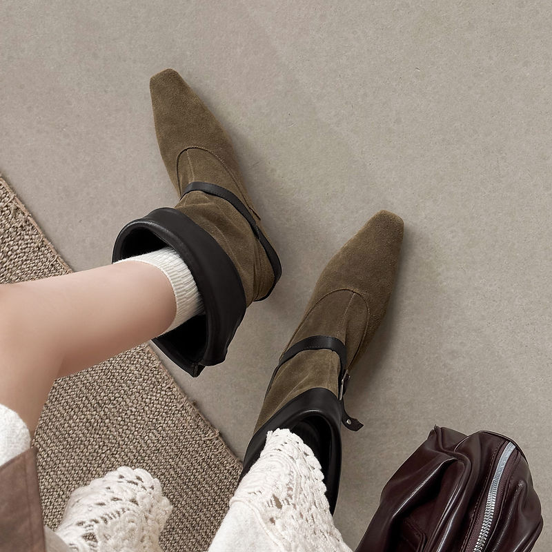 Queli Genuine Suede Boots