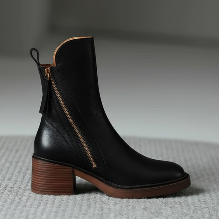 Diana | Square-Heeled Boots