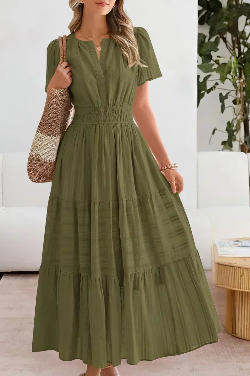 Emma | Long dress with a comfortable wide waist