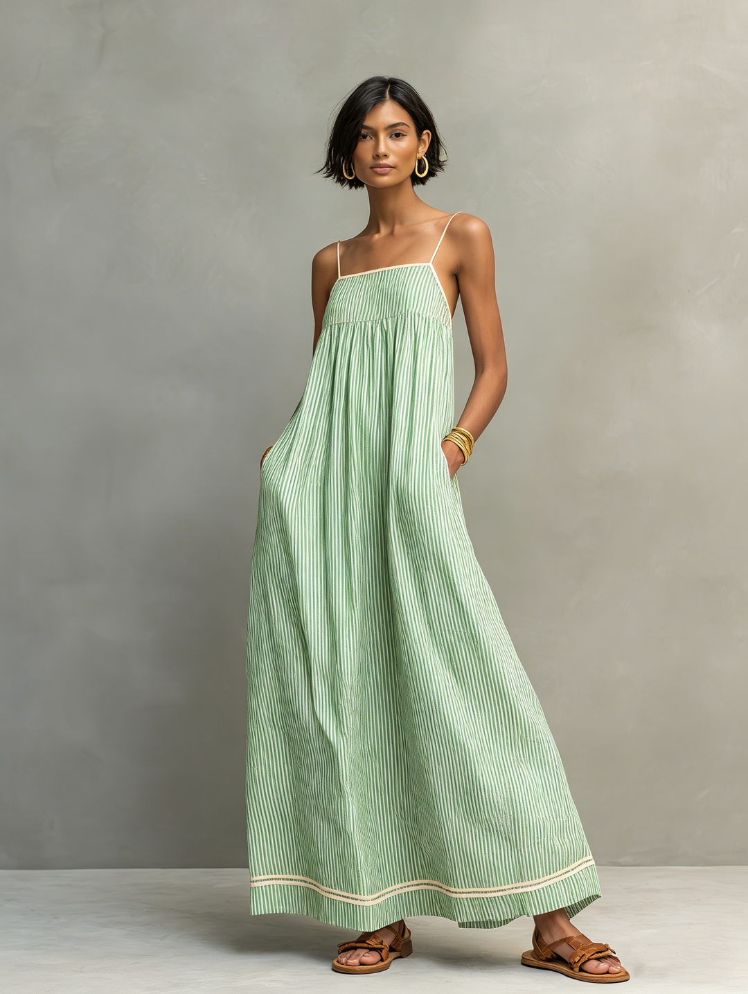 Marisa | Adjustable Strap Long Dress