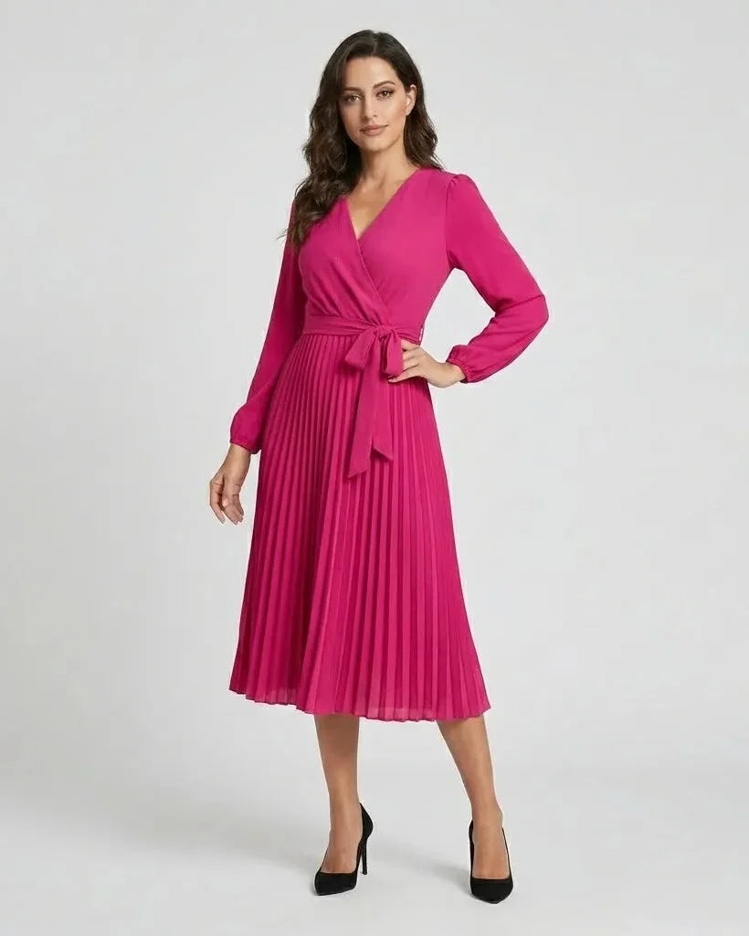Judita | Ruched Waist Midi Dress