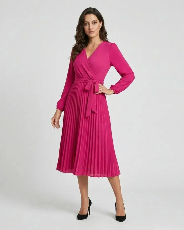 Judita | Ruched Waist Midi Dress