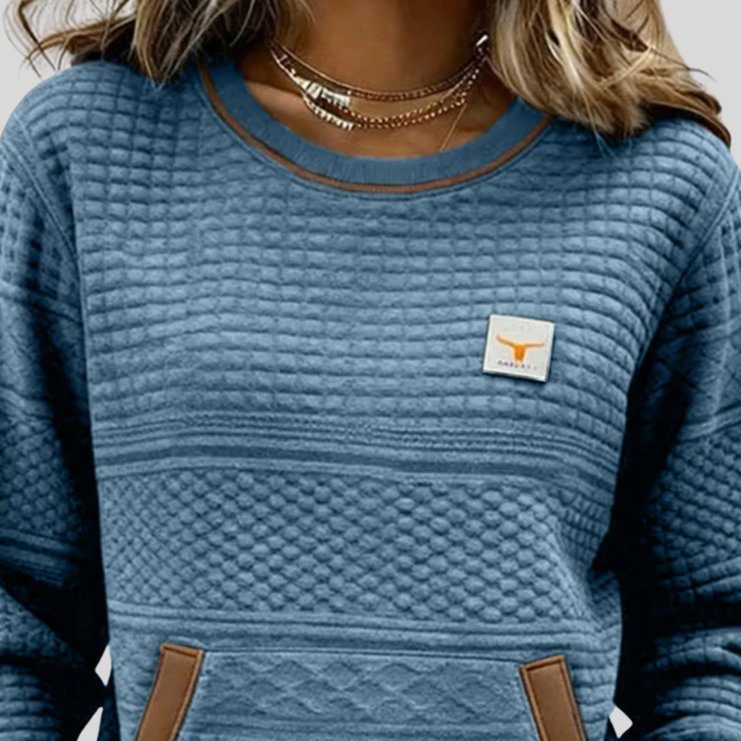 Roelie | Cozy Colorblock Blouse