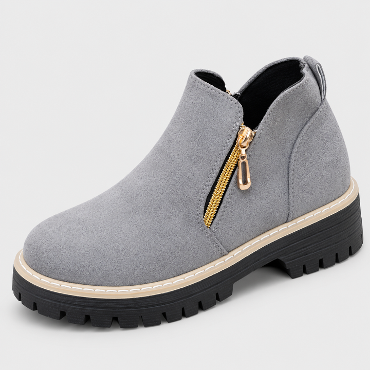 Double Zip Ankle Boots