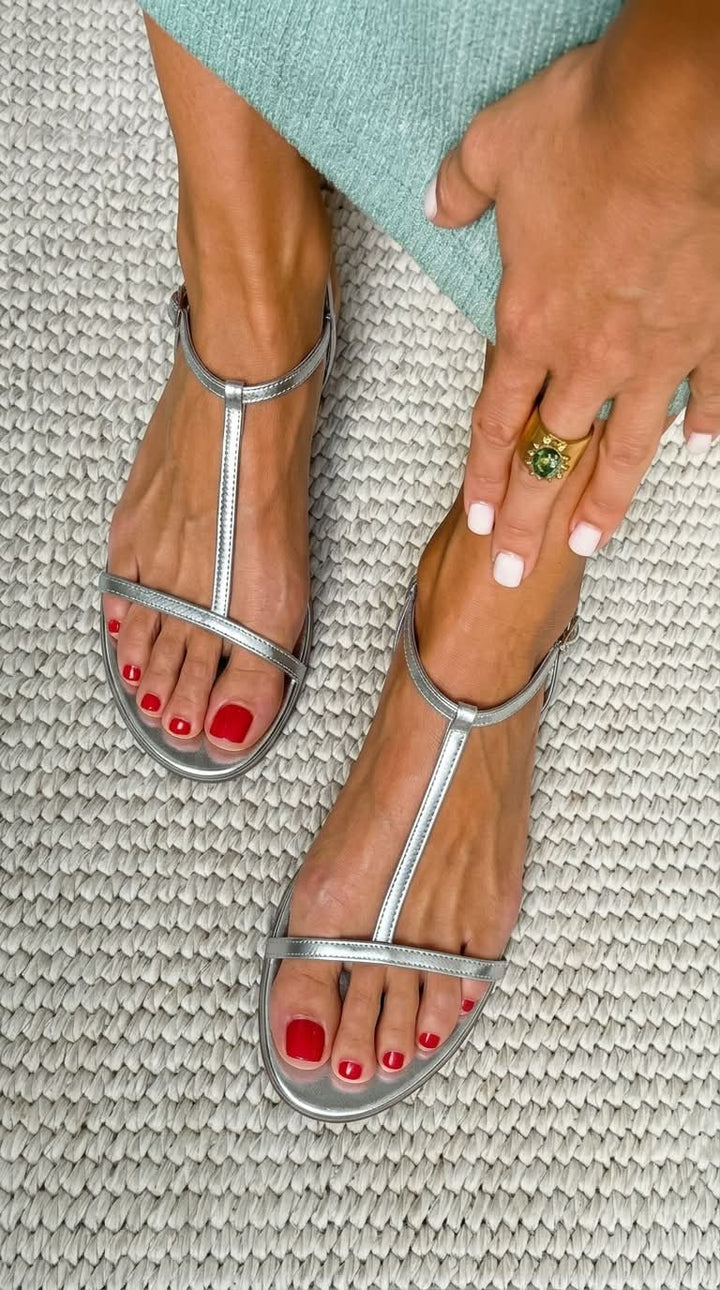 Severina - Chic Metallic Sandals for Trendy Outfits