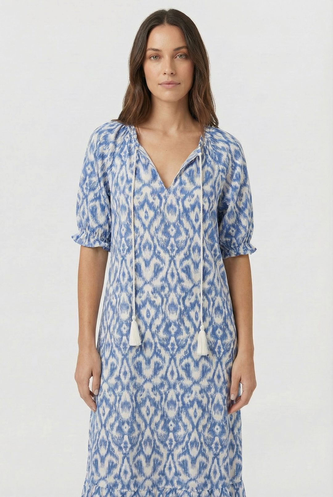 Denisa | V-Neck Floral Maxi Dress