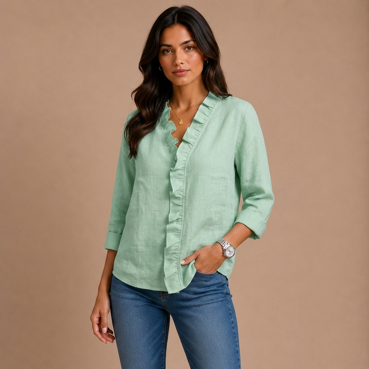 Elaine - Ruffle Blouse