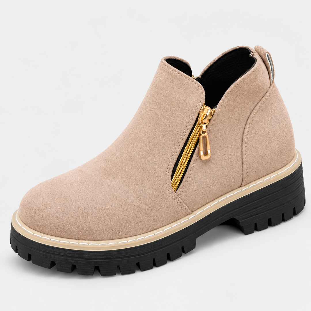 Double Zip Ankle Boots