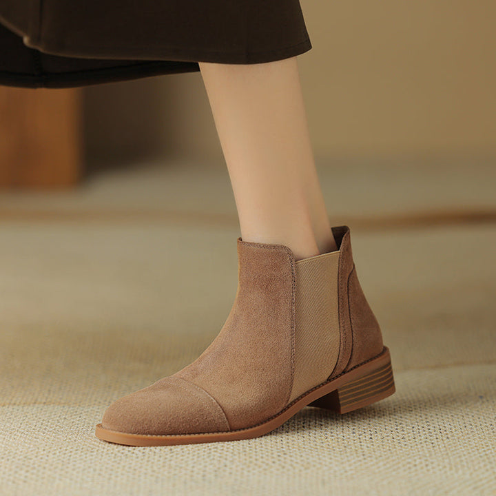 Genuine Suede Zadie Ankle Boots