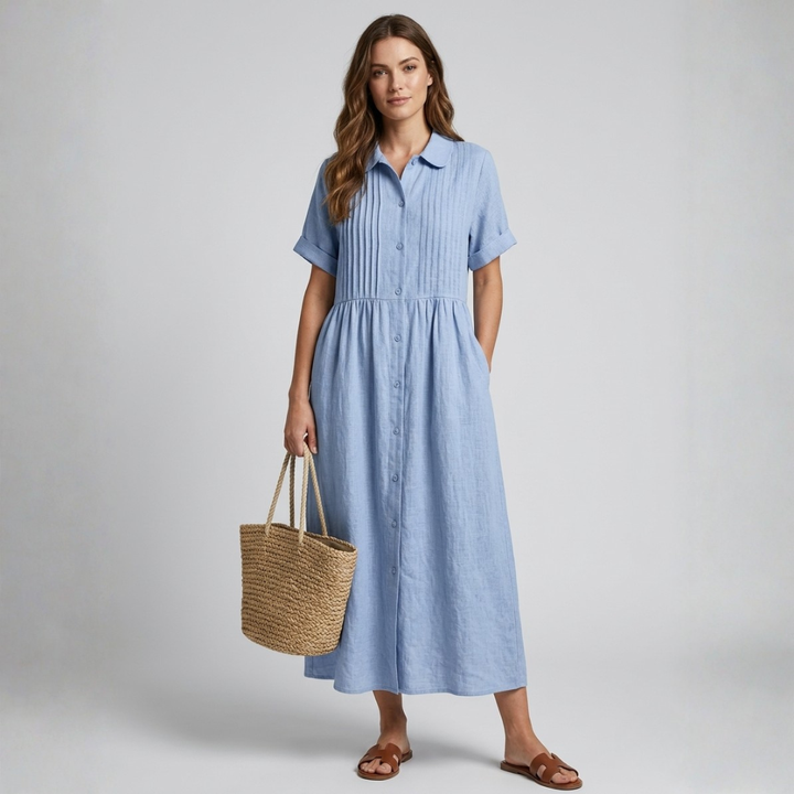 Electra - Relaxed Cotton Shirt Dress