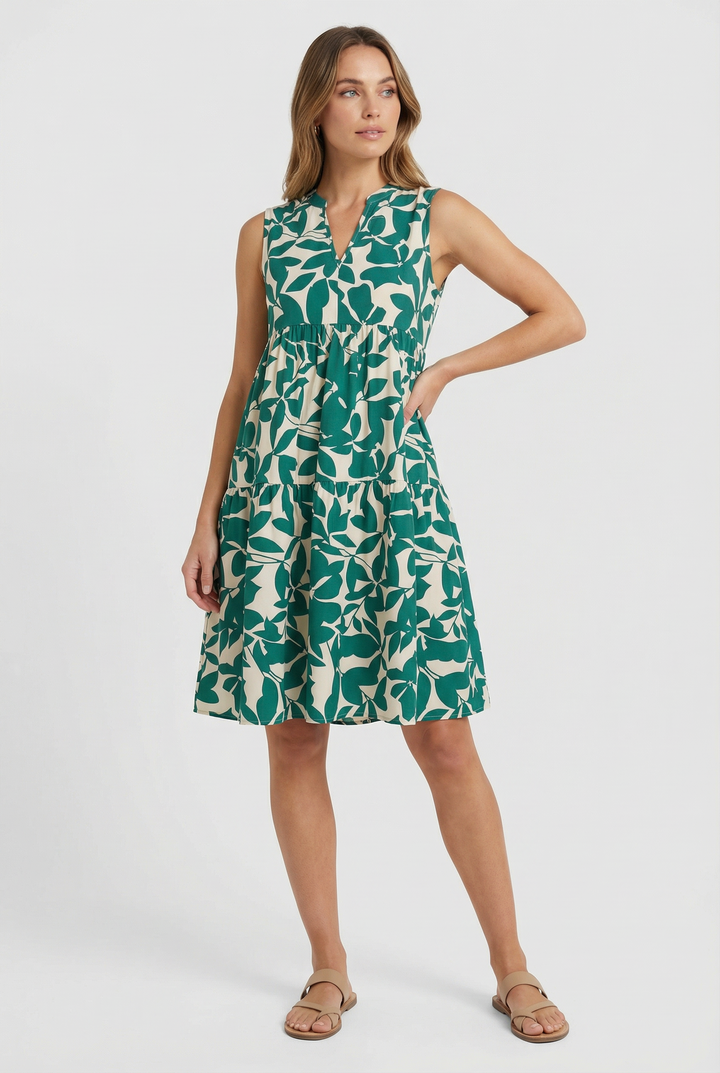 Evelína | Floral Print Summer Mini Dress