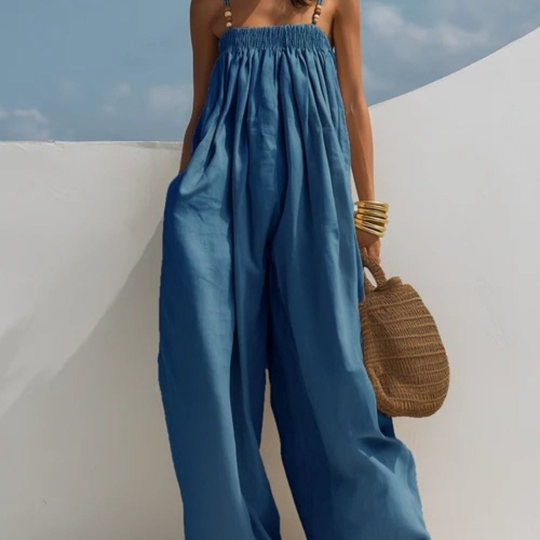 Madalena - Wide-Leg Denim Jumpsuit