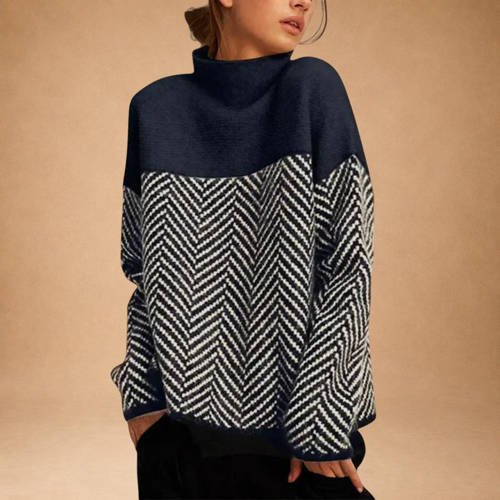 Anaïs - Knitted Cotton Turtleneck Sweater with Refined Style and Comfort