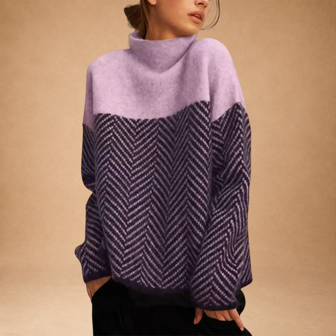 Anaïs - Knitted Cotton Turtleneck Sweater with Refined Style and Comfort